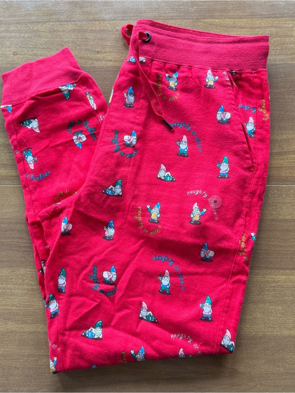 Aeropostale Red Gnome Print PJ Pants